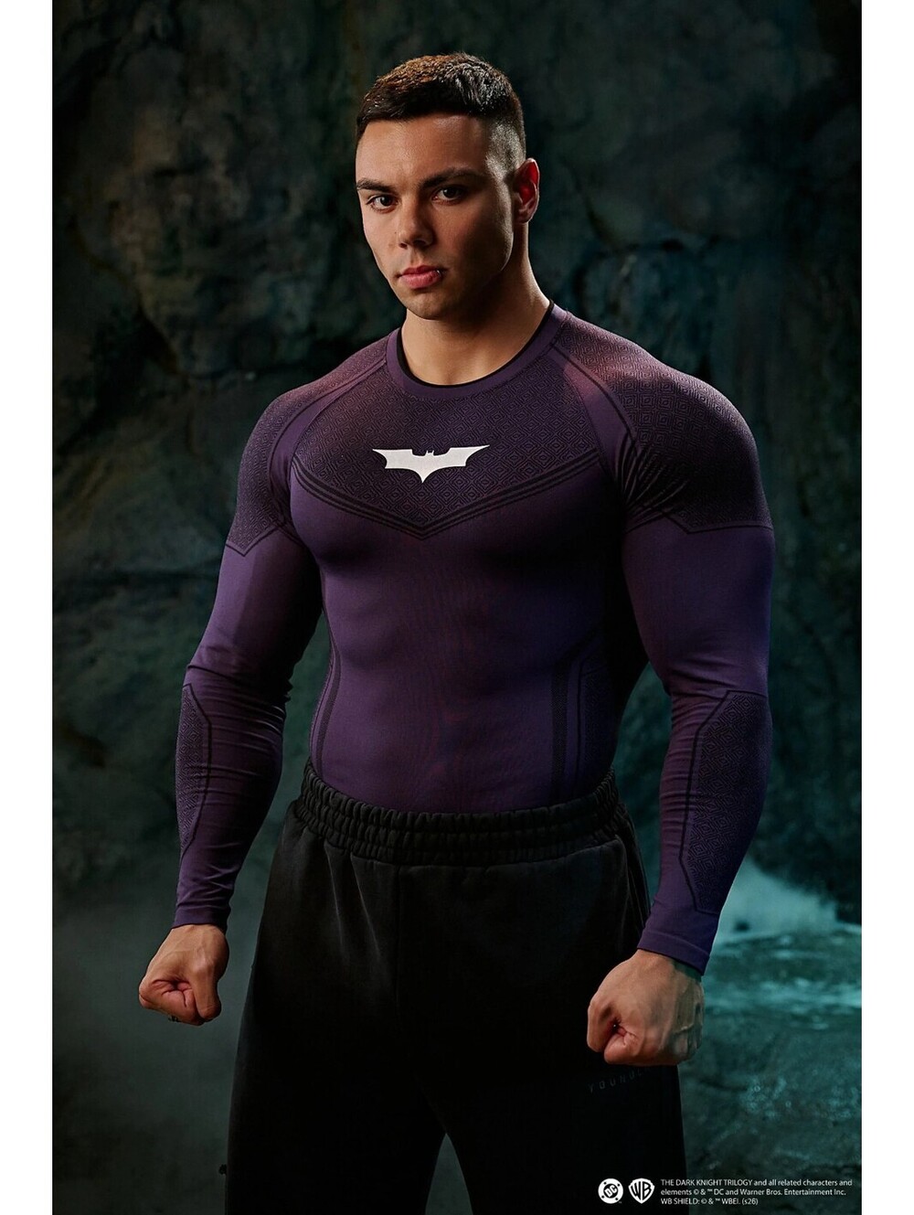 Young LA x 8004-Batman Compression Long sleeves Purple (L)